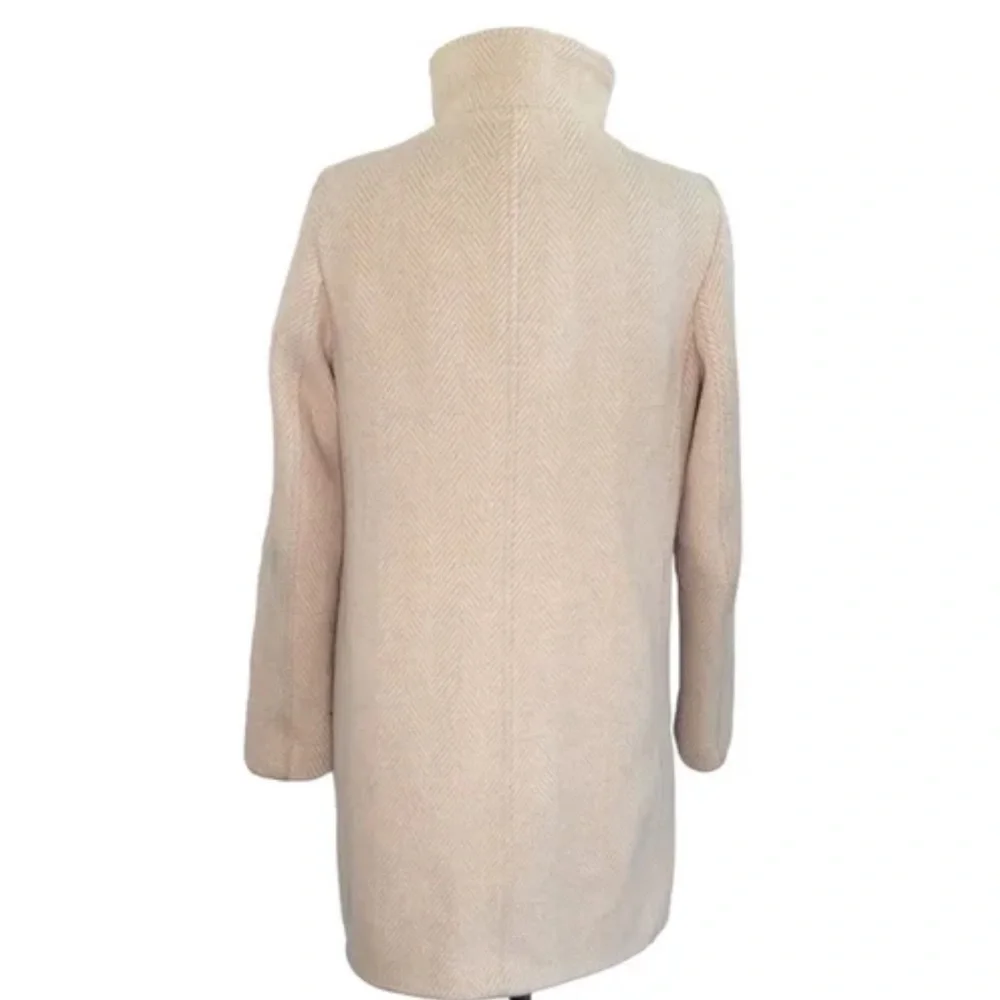 LOFT Herringbone Wool-Blend Coat *LIKE NEW* - Picture 4 of 4